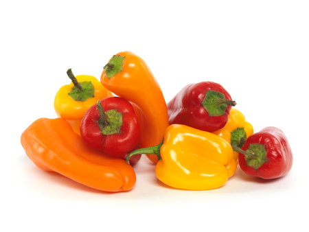 Pimientos de colores pequenos